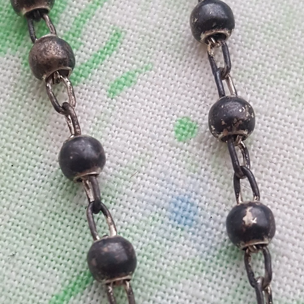 🌙Vintage Sterling Baby Rosary 🌹Necklace